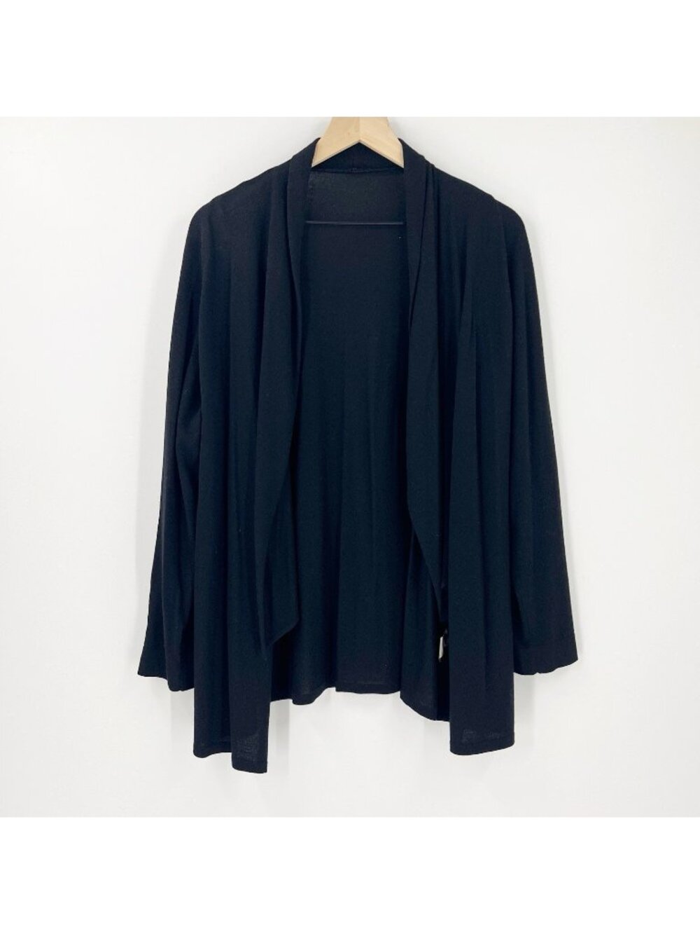 Les Copains Lightweight 100% Wool Black Cardigan Sweater L Seamstress Project